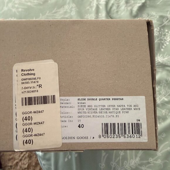 NEW Golden Goose Women's High-Top Sneaker Silver & Pink I Size 9 - Picture 6 of 6